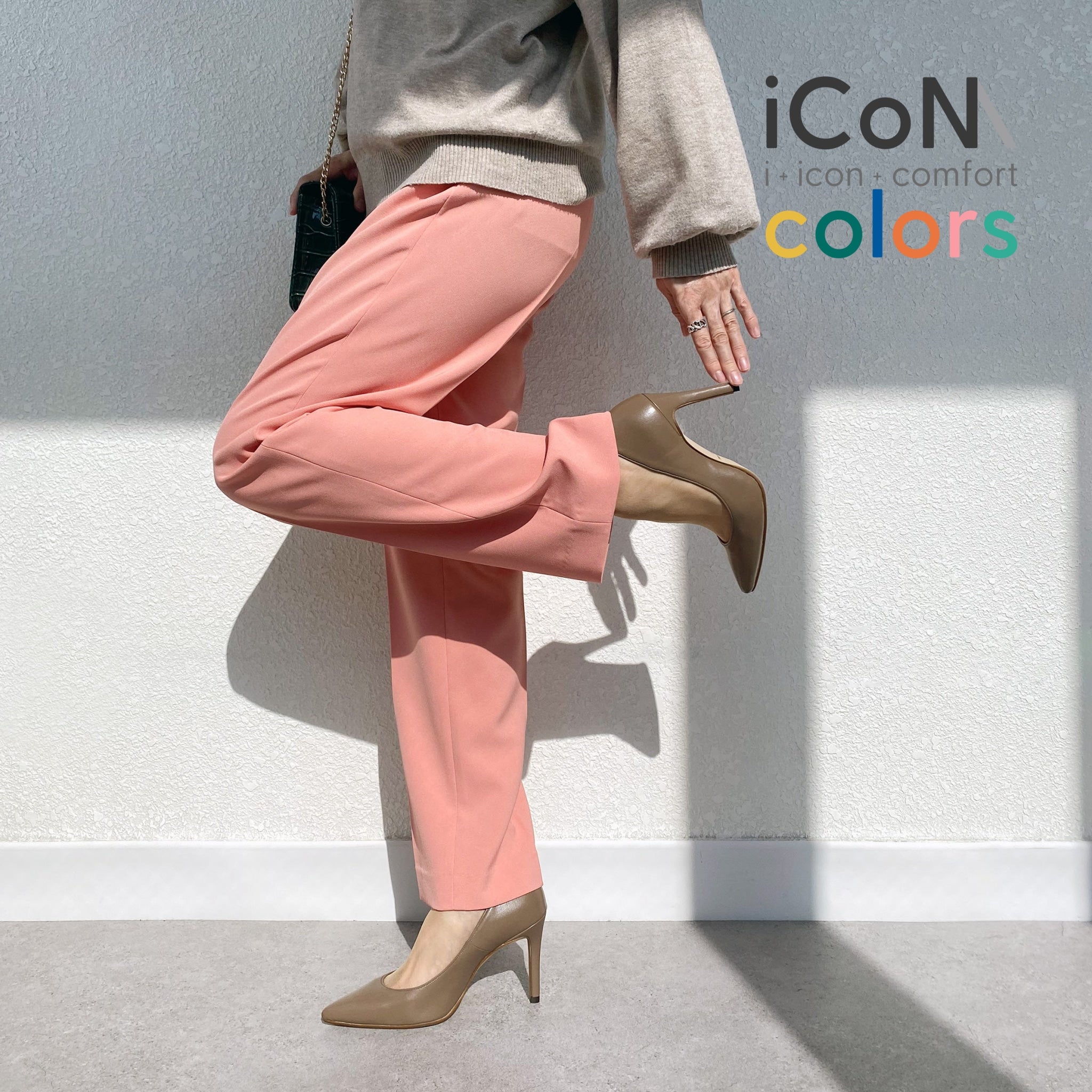 15%OFF：iCoN COLORS：ポインテッドトゥ スムース パンプス（C9043