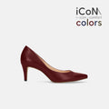 2024AW：iCoN COLORS：ポインテッドトゥ スムース パンプス（C76533）ワイン/mamian（マミアン）