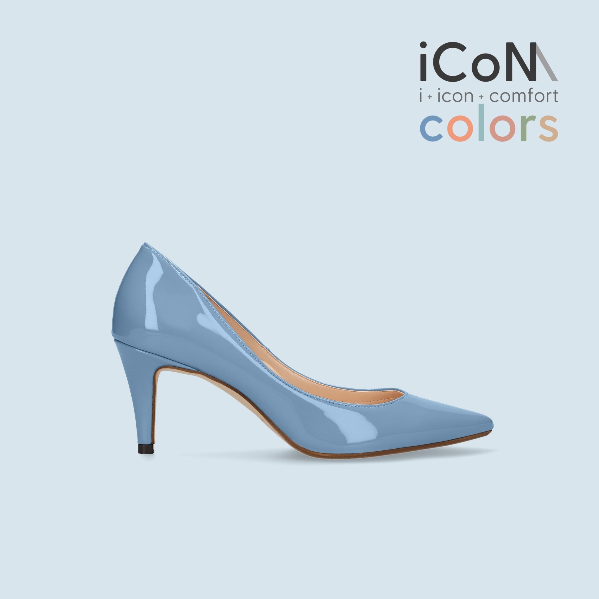 15%OFF：iCoN COLORS：ポインテッドトゥ エナメル パンプス（C76531 